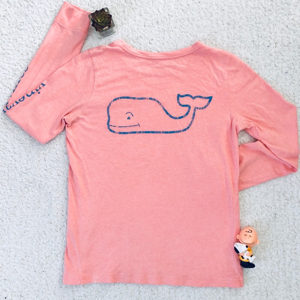 Vineyard Vines Peach Whale Pocket Shirt XS